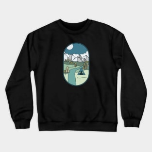 Camping in the mountains | Fathers Day Crewneck Sweatshirt